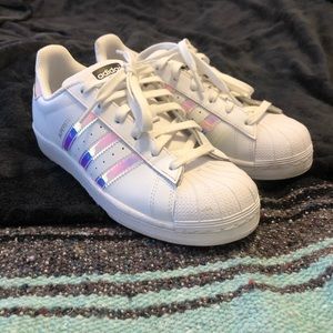 Adidas Originals Superstar holographic sneakers
